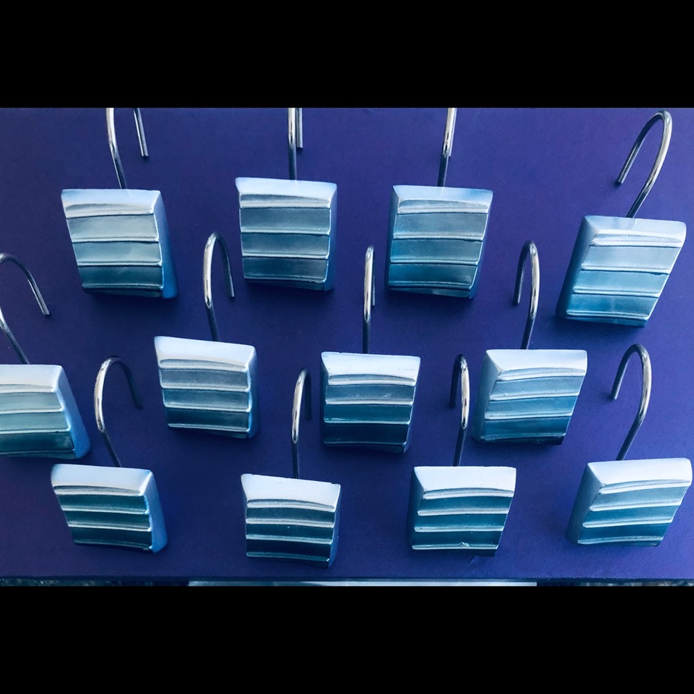 Shower curtain hooks Set of 12